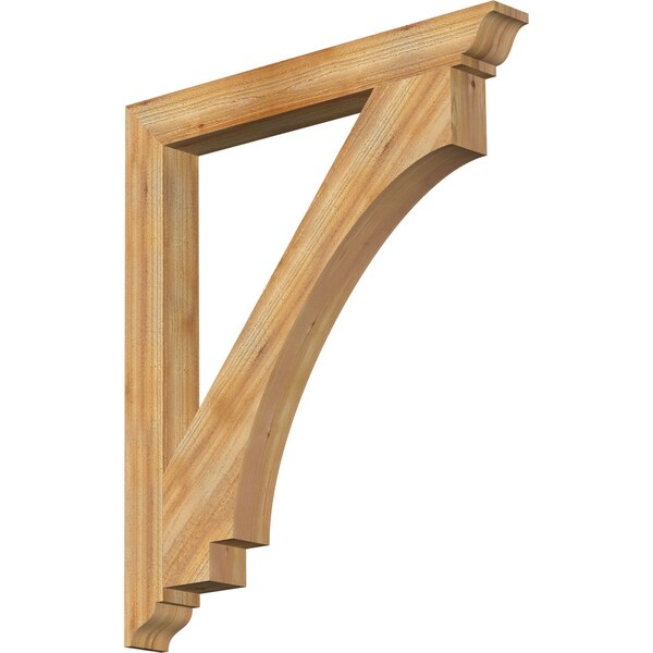 Ekena Millwork Imperial Traditional Rough Sawn Bracket, Western Red Cedar, 4"W x 36"D x 42"H BKT04X36X42IMP01RWR - main